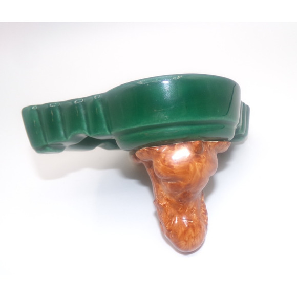 Vintage Ceramic Pointer Setter Retriever Hound Dog on Green Golf Green Ashtray - Picture 13 of 16